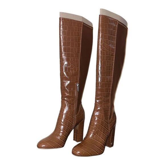Circus by Sam Edelman Clarimont Women's Boots Mocha Croc PT Size 7 M - Picture 5 of 7